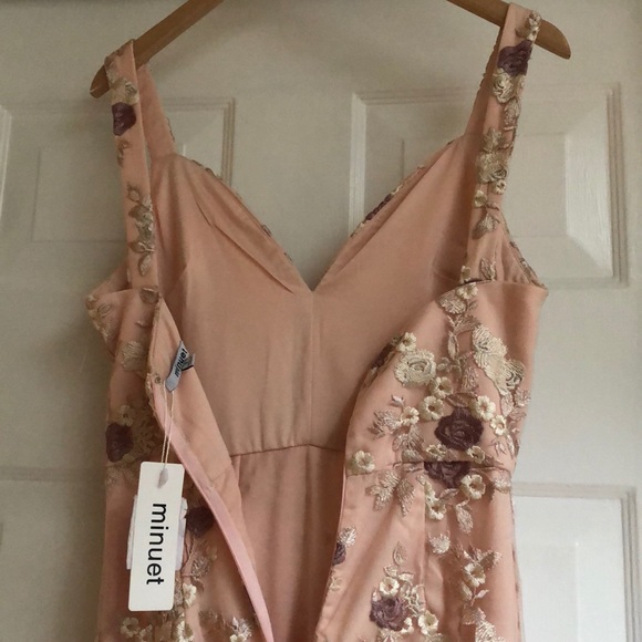 Embroidered Overlay Dress - Picture 4 of 5